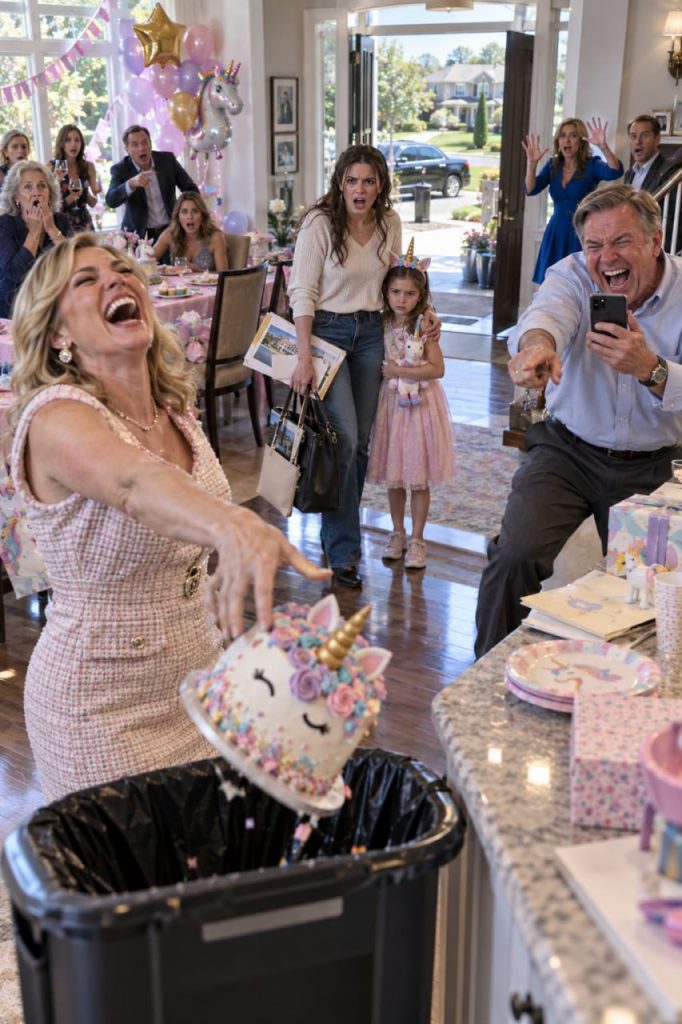 PART 1 My Father Laughed While His Wife Threw Away My Daughter’s Birthday Cake, Then Called in Fear When He Learned Who Could Decide the Future of His House